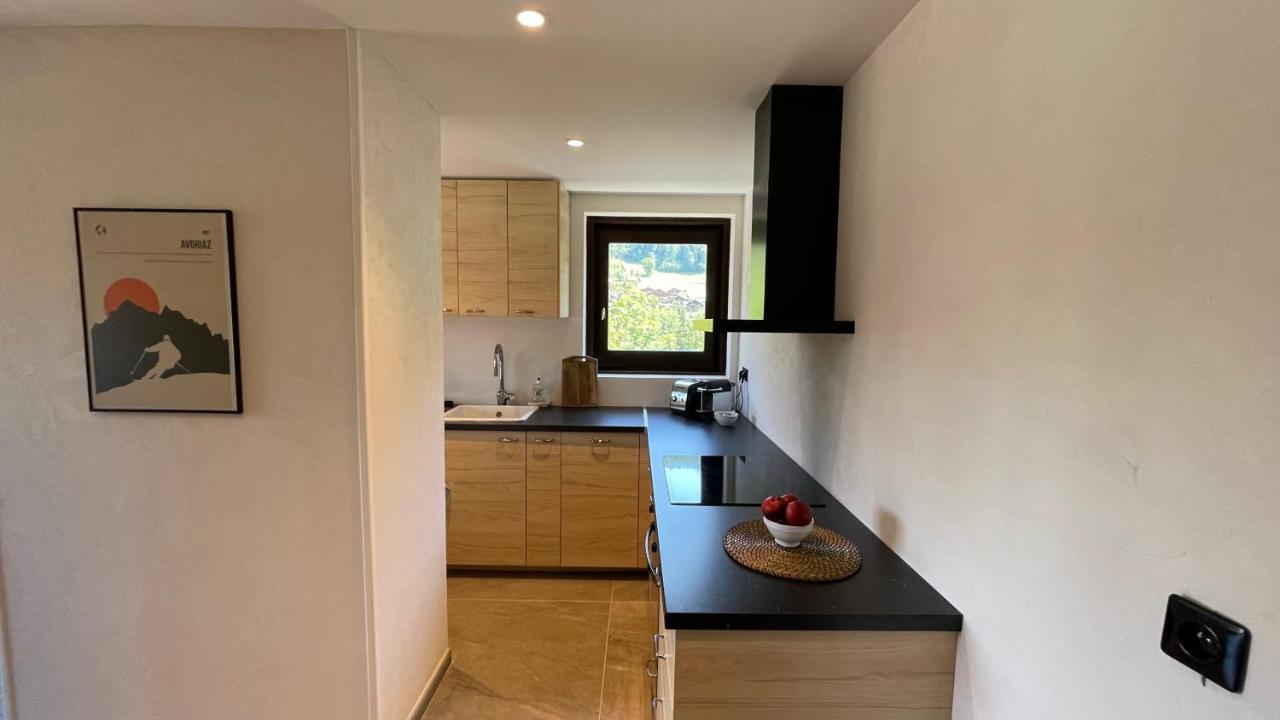 Morzine : Bel Appartement A 5 Mn Du Telepherique エクステリア 写真